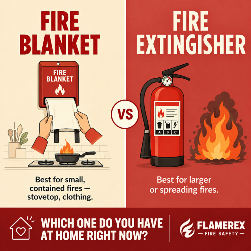 Fire Blanket vs. Extinguisher Guide