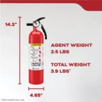 2.5 lb ABC Fire Extinguisher for Home | Flamerex - Image 7